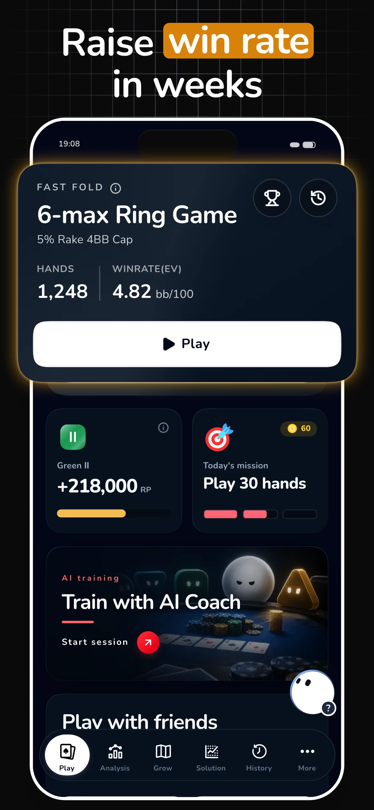 POKER Q'z: GTO Poker Trainer screenshot