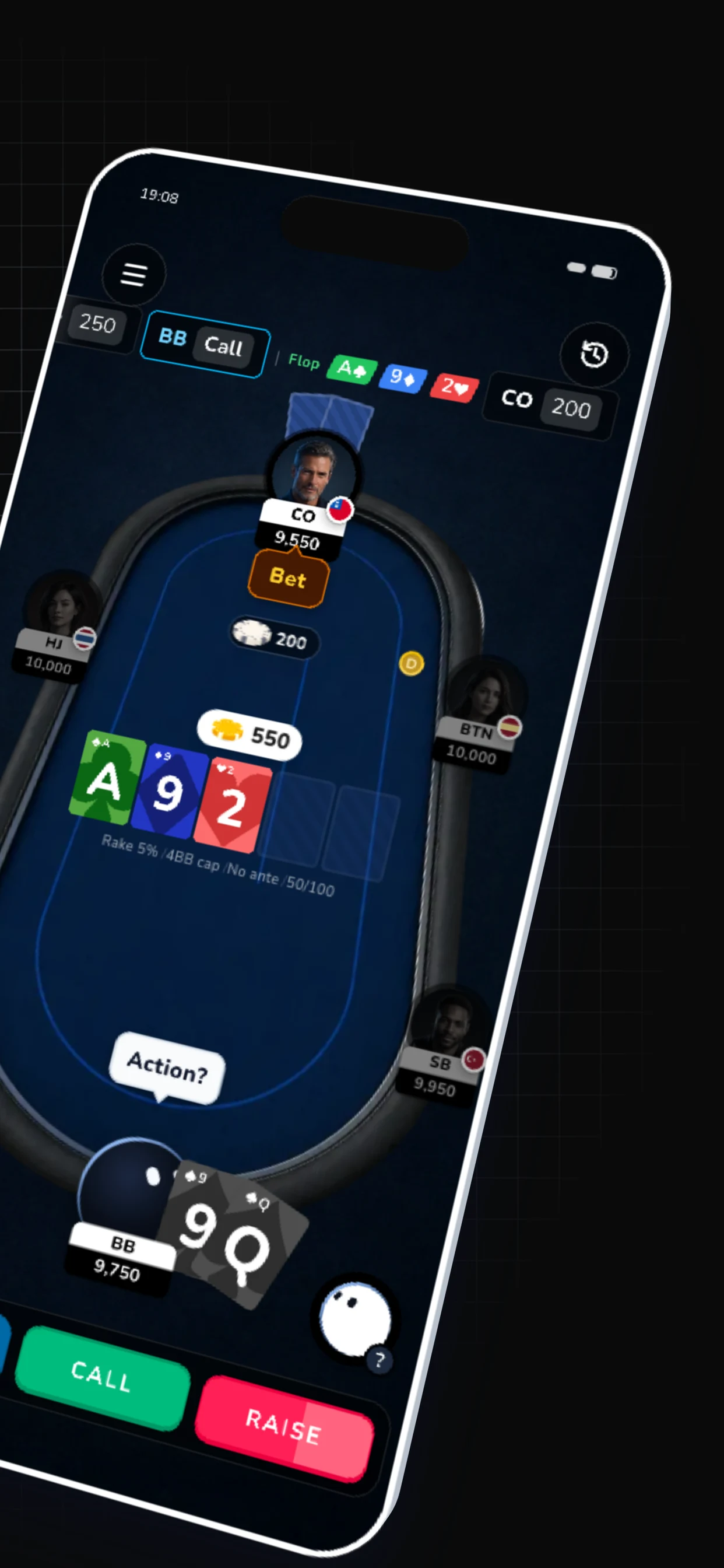 POKER Q'z: GTO Poker Trainer screenshot